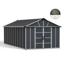 Abri De Jardin En Polycarbonate 21,3m² Avec Plancher YUKON - Palram - Canopia -Jardin Fournitures Rabais abri de jardin en polycarbonate 213m avec plancher yukon palram 2