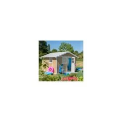 Abri De Jardin En PVC 11,2m² DECO Sherwood Grosfillex + Kit Ancrage Offert -Jardin Fournitures Rabais abri de jardin en pvc 112m deco sherwood grosfillex kit ancrage offert 5