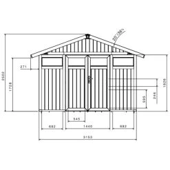 Abri De Jardin En PVC 11,2m² UTILITY Blanc Et Gris Vert Grosfillex + Kit Ancrage Offert -Jardin Fournitures Rabais abri de jardin en pvc 112m utility blanc et gris vert grosfillex 2