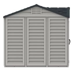 Abri De Jardin En PVC 8,05m² DarkGrey Apex + Kit De Fondation DURAMAX -Jardin Fournitures Rabais abri de jardin en pvc 805m darkgrey apex duramax kit de fondation 5