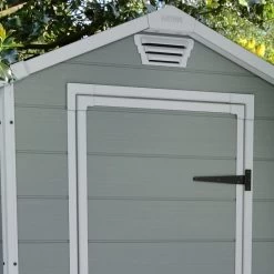 Abri De Jardin En Résine 2,5m² Premium 46 S Gris Clair + Plancher - Keter -Jardin Fournitures Rabais abri de jardin en resine 25m premium 46 s gris clair plancher keter 4