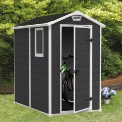 Abri De Jardin En Résine 2,5m² Premium 46 S + Plancher - Keter -Jardin Fournitures Rabais abri de jardin en resine 25m premium 46 s plancher keter 3