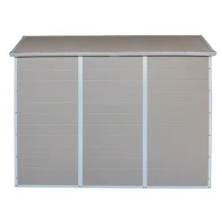 Abri De Jardin En Résine Beige 5,32m² + Kit De Fondation - JOBU -Jardin Fournitures Rabais abri de jardin en resine beige 532m kit de fondation jobu 5