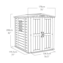 Abri De Jardin En Résine Sydney 3,48m² + Plancher Keter 9 Abri De Jardin En Résine Sydney 3,48m² + Plancher Keter -Jardin Fournitures Rabais abri de jardin en resine sydney 348m plancher keter 3