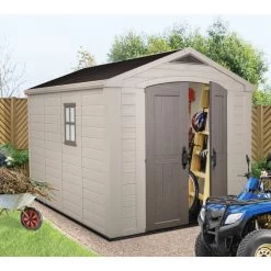 Abri De Jardin En Résine Sydney 8,5m² + Plancher Keter -Jardin Fournitures Rabais abri de jardin en resine sydney 808m plancher keter 3