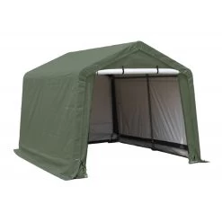 Abri De Jardin En Toile Renforcée Verte Toit 2 Pentes 13,30m² HABRITA