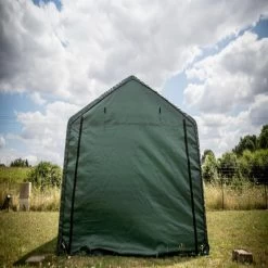 Abri De Jardin En Toile Renforcée Verte Toit 2 Pentes 13,30m² HABRITA -Jardin Fournitures Rabais abri de jardin en toile renforcee verte toit 2 pentes 1330m habrita 3