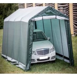 Abri De Jardin En Toile Renforcée Verte Toit 2 Pentes 18,60m² HABRITA -Jardin Fournitures Rabais abri de jardin en toile renforcee verte toit 2 pentes 1860m habrita 3