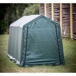 Abri De Jardin En Toile Renforcée Verte Toit 2 Pentes 18,60m² HABRITA -Jardin Fournitures Rabais abri de jardin en toile renforcee verte toit 2 pentes 1860m habrita 4