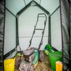 Abri De Jardin En Toile Renforcée Verte Toit 2 Pentes 3,35m² HABRITA -Jardin Fournitures Rabais abri de jardin en toile renforcee verte toit 2 pentes 335m habrita 3