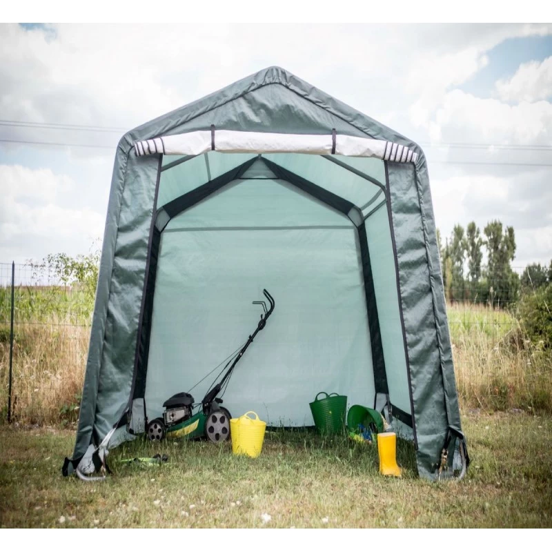 Abri De Jardin En Toile Renforcée Verte Toit 2 Pentes 9,30m² HABRITA 4 Abri De Jardin En Toile Renforcée Verte Toit 2 Pentes 9,30m² HABRITA – Image 4