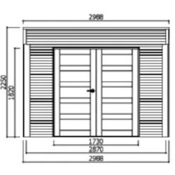 Abri De Jardin Matera 17,04m² En Bois Traité Autoclave 19mm Avec Terrasse Couverte - SOLID -Jardin Fournitures Rabais abri de jardin matera 1704m en bois traite autoclave 19mm avec terrasse couverte solid 2