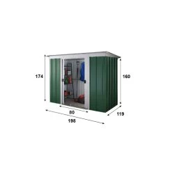 Abri De Jardin Métal 2,36m² + Kit D'ancrage Inclus - YARDMASTER -Jardin Fournitures Rabais abri de jardin metal 236m kit d ancrage inclus yardmaster 3