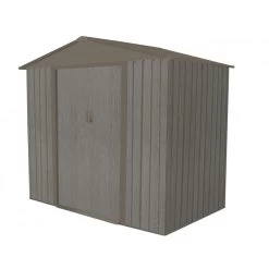 Abri De Jardin Métal 2,43m² Imitation Bois Vieilli -Jardin Fournitures Rabais abri de jardin metal 243m imitation bois vieilli 2