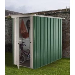 Abri De Jardin Métal Galvanisé Vert 1,90m² + Kit D'ancrage Inclus - YARDMASTER -Jardin Fournitures Rabais abri de jardin metal galvanise vert 190m kit d ancrage inclus yardmaster 2