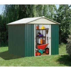 Abri De Jardin Métal Vert 9,03m² + Kit D'ancrage Inclus - YARDMASTER 7 Abri De Jardin Métal Vert 9,03m² + Kit D'ancrage Inclus - YARDMASTER -Jardin Fournitures Rabais abri de jardin metal vert 903m kit d ancrage inclus yardmaster 2