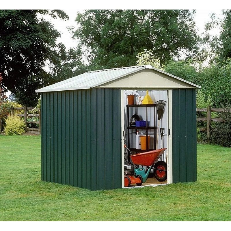 Abri De Jardin Métal Vert 9,03m² + Kit D'ancrage Inclus - YARDMASTER 1 Abri De Jardin Métal Vert 9,03m² + Kit D'ancrage Inclus - YARDMASTER