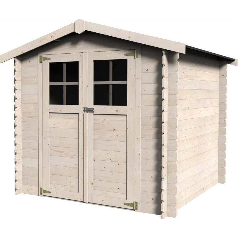 Abri De Jardin Milovic 4,90m² En Bois Massif 19mm Avec Double Porte – Décor Et Jardin 1 Abri De Jardin Milovic 4,90m² En Bois Massif 19mm Avec Double Porte – Décor Et Jardin