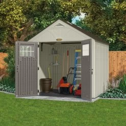 Abri De Jardin Polyéthylène 35mm 5,53m² Woodgrain + Plancher SUNCAST 8 Abri De Jardin Polyéthylène 35mm 5,53m² Woodgrain + Plancher SUNCAST -Jardin Fournitures Rabais abri de jardin polyethylene 35mm 553m woodgrain plancher suncast 2