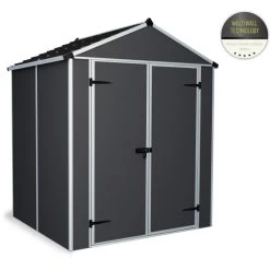 Abri De Jardin RUBICON 2,8m² En Aluminium Et Polycarbonate - Palram - Canopia -Jardin Fournitures Rabais abri de jardin rubicon 28m en aluminium et polycarbonate palram 1 3