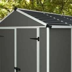 Abri De Jardin RUBICON 2,8m² En Aluminium Et Polycarbonate - Palram - Canopia -Jardin Fournitures Rabais abri de jardin rubicon 28m en aluminium et polycarbonate palram 1 5