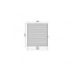 Abri De Jardin Salerno 11,65m² En Bois Traité Autoclave 19mm Avec Terrasse Couverte - SOLID -Jardin Fournitures Rabais abri de jardin salerno 1165m en bois traite autoclave 19mm avec terrasse couverte solid 2