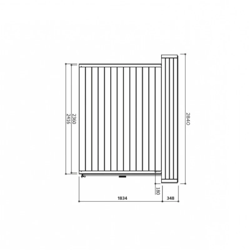 Abri De Jardin Stockholm 11,42m² En Bois Traité Autoclave 28mm Avec Double Porte - SOLID 2 Abri De Jardin Stockholm 11,42m² En Bois Traité Autoclave 28mm Avec Double Porte - SOLID – Image 2