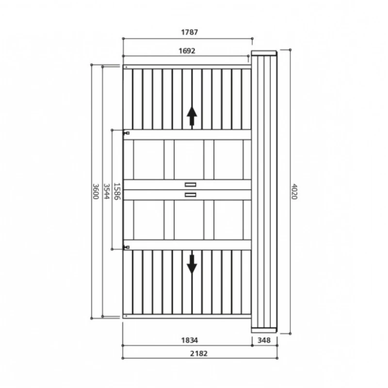 Abri De Jardin Stockholm 11,42m² En Bois Traité Autoclave 28mm Avec Double Porte - SOLID 3 Abri De Jardin Stockholm 11,42m² En Bois Traité Autoclave 28mm Avec Double Porte - SOLID – Image 3
