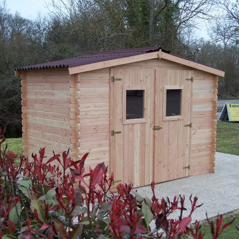 Abri De Jardin En Bois De Douglas 9,85m² DUBLIN 28mm + Couverture Onduline - HABRITA 1 Abri De Jardin En Bois De Douglas 9,85m² DUBLIN 28mm + Couverture Onduline - HABRITA
