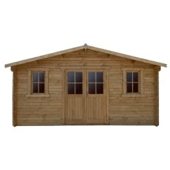 Abri En Bois Massif 19,8m² PLUS 28mm Traité Teinté Marron Gardy Shelter 10 Abri En Bois Massif 19,8m² PLUS 28mm Traité Teinté Marron Gardy Shelter -Jardin Fournitures Rabais abri en bois massif 198m plus 28mm traite teinte marron gardy shelter 4