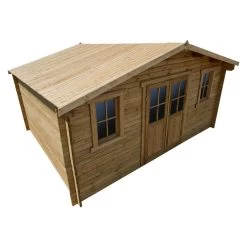 Abri En Bois Massif 19,8m² PLUS 28mm Traité Teinté Marron Gardy Shelter 11 Abri En Bois Massif 19,8m² PLUS 28mm Traité Teinté Marron Gardy Shelter -Jardin Fournitures Rabais abri en bois massif 198m plus 28mm traite teinte marron gardy shelter 5