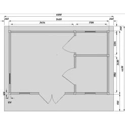 Abri En Bois Massif 19m² Avec Isolation Madriers 100mm Gardy Shelter -Jardin Fournitures Rabais abri en bois massif 19m avec isolation madriers 100mm gardy shelter 2
