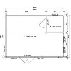 Abri En Bois Massif 22m² Avec Isolation Madriers 100mm Gardy Shelter -Jardin Fournitures Rabais abri en bois massif 22m avec isolation madriers 100mm gardy shelter 3