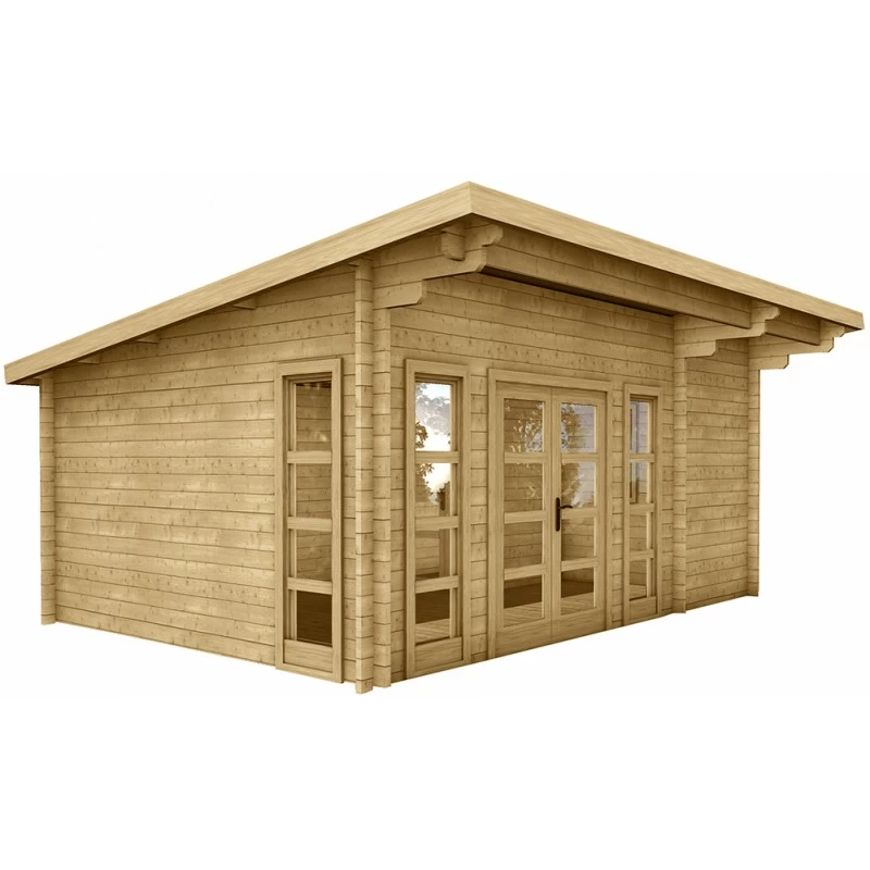 Abri En Bois Massif 22m² MODERNE - Madriers 40mm Gardy Shelter 1 Abri En Bois Massif 22m² MODERNE - Madriers 40mm Gardy Shelter