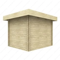 Abri En Bois Massif 7,5m² MODERNE - Madriers 40mm Gardy Shelter -Jardin Fournitures Rabais abri en bois massif 75m moderne madriers 40mm gardy shelter 4