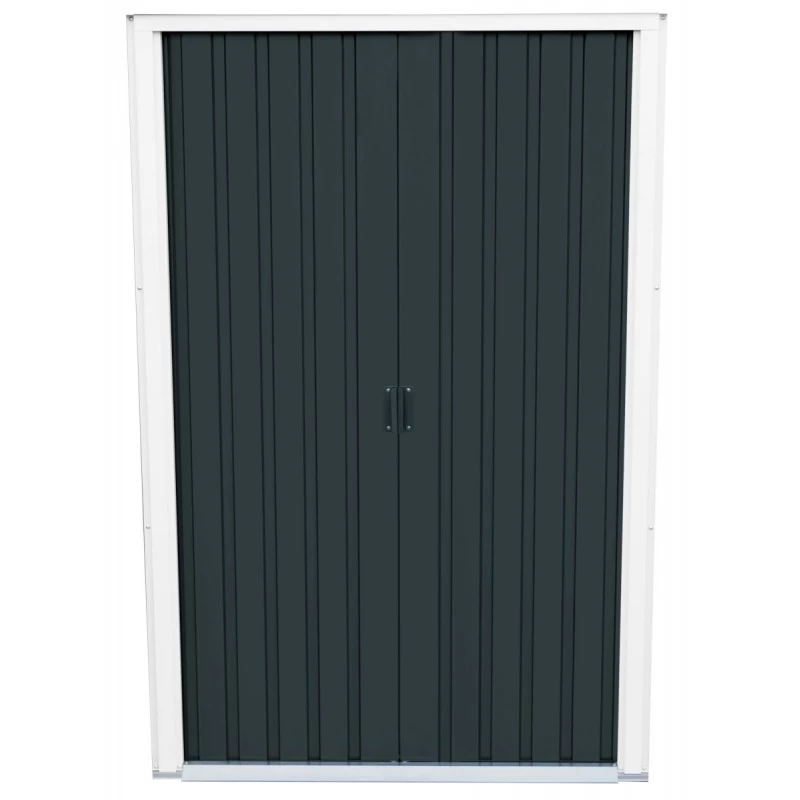 Abri En Métal Parois Hautes Anthracite Colussus 7,79m² DURAMAX + Kit Ancrage 2 Abri En Métal Parois Hautes Anthracite Colussus 7,79m² DURAMAX + Kit Ancrage – Image 2