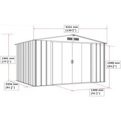 Abri En Métal Parois Hautes Anthracite Colussus 7,79m² DURAMAX + Kit Ancrage 8 Abri En Métal Parois Hautes Anthracite Colussus 7,79m² DURAMAX + Kit Ancrage -Jardin Fournitures Rabais abri en metal parois hautes anthracite colussus 779m duramax kit ancrage 2
