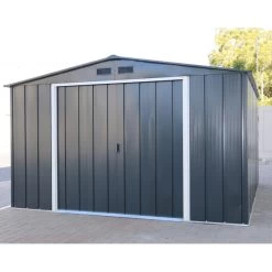 Abri En Métal Parois Hautes Anthracite Colussus 7,79m² DURAMAX + Kit Ancrage 10 Abri En Métal Parois Hautes Anthracite Colussus 7,79m² DURAMAX + Kit Ancrage -Jardin Fournitures Rabais abri en metal parois hautes anthracite colussus 779m duramax kit ancrage 4