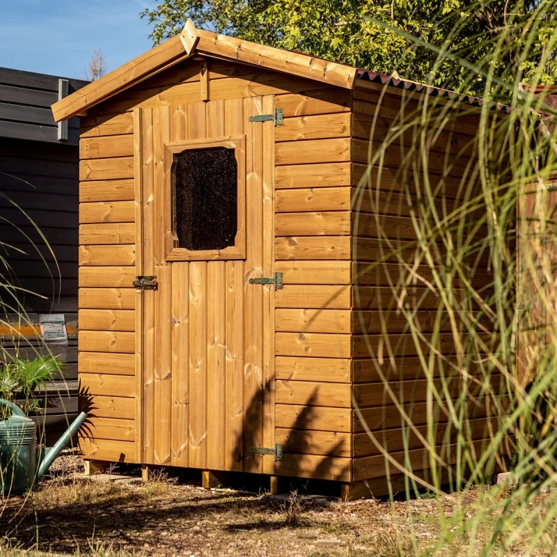 Abri Therma 3,24m² En Bois Thermo Traité Avec Plancher - HABRITA 1 Abri Therma 3,24m² En Bois Thermo Traité Avec Plancher - HABRITA