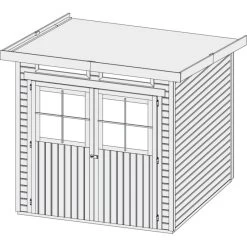 Abri Toit Plat En Bois Massif 19mm 4.62m² Glücksburg 3 - Karibu 11 Abri Toit Plat En Bois Massif 19mm 4.62m² Glücksburg 3 - Karibu -Jardin Fournitures Rabais abri toit plat en bois massif 19mm 462m glucksburg 3 karibu 5