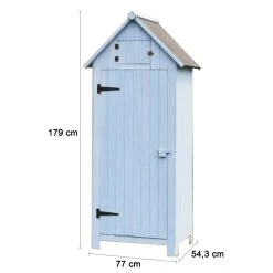 Armoire De Jardin En Bois Lasuré 0,41m² Habrita -Jardin Fournitures Rabais armoire de jardin en bois lasure 041m habrita 2