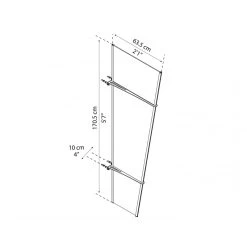 Auvent Latéral En Acrylique Transparent Pegasus™ 620 – Palram - Canopia -Jardin Fournitures Rabais auvent lateral en acrylique transparent pegasus 620 palram 2