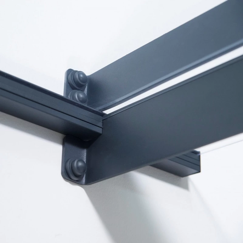 Auvent Marquise En Acrylique Gris Clair NANCY™ 3000 – Canopia By Palram 6 Auvent Marquise En Acrylique Gris Clair NANCY™ 3000 – Canopia By Palram – Image 6