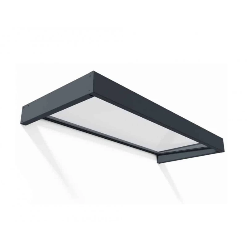 Auvent Marquise En Acrylique Gris Clair Sophia™ 1600 – Canopia 2 Auvent Marquise En Acrylique Gris Clair Sophia™ 1600 – Canopia – Image 2