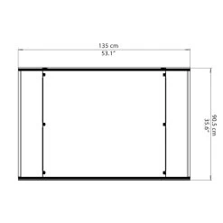 Auvent Marquise En Polycarbonate 6mm Lyra™ 1350 – Palram - Canopia -Jardin Fournitures Rabais auvent marquise en polycarbonate 6mm lyra 1350 palram 2