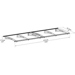 Auvent Marquise Transparent AQUILA™ 4100 - Palram - Canopia 10 Auvent Marquise Transparent AQUILA™ 4100 - Palram - Canopia -Jardin Fournitures Rabais auvent marquise transparent aquila 4100 palram 4