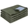 Bâche De Protection Bicolore Vert Foncé 195g/m² De Remplacement Pour Abri En Toile 18,60m² HABRITA