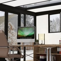 Studio De Jardin En Aluminium Et Bois Composite 10,1m² - Isolation Triple Paroi Copenhagen – Canopia By Palram -Jardin Fournitures Rabais bureau de jardin en aluminium et bois composite 101m isolation triple paroi copenhagen canopia by palram 4