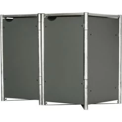 Cache-poubelle 2 Compartiments Müllbox En Aluminium Gris 2x240L – HIDE 8 Cache-poubelle 2 Compartiments Müllbox En Aluminium Gris 2x240L – HIDE -Jardin Fournitures Rabais cache poubelle 2 compartiments mullbox en aluminium gris 2x240l hide 2