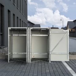 Cache-poubelle 2 Compartiments Müllbox En Aluminium Gris 2x240L – HIDE 9 Cache-poubelle 2 Compartiments Müllbox En Aluminium Gris 2x240L – HIDE -Jardin Fournitures Rabais cache poubelle 2 compartiments mullbox en aluminium gris 2x240l hide 3